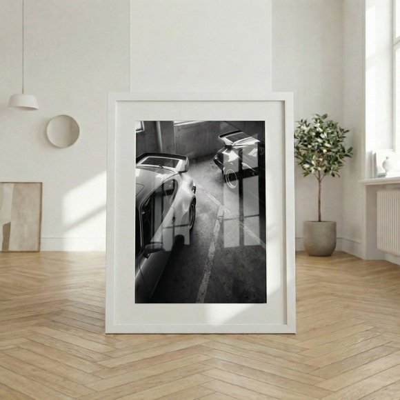 Framed Art Classic 911 Porsches Widebody Black & White Photography 16”x20” - Picture 3 of 4
